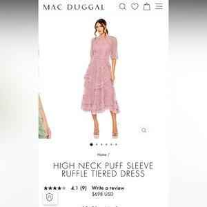 Tea length MAC DUGGAL dress